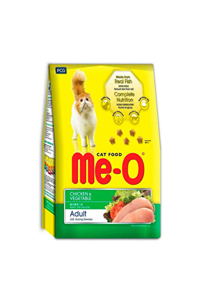 me-o طعام القطط الجاف بالدجاج والخضار 1.2 كجم × 3