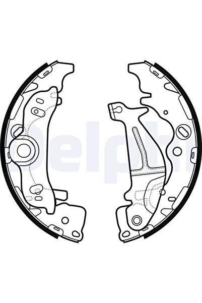 DELPHİ Set of brake shoes HYUNDAI H-1 Cargo 2008-2014 LS2138