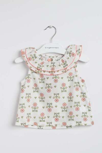 Gingersnaps Girls Floral Round-Neck Top