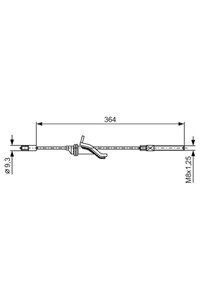 Bosch Parking Brake Cable Ford C-Max 2/Grand C-Max