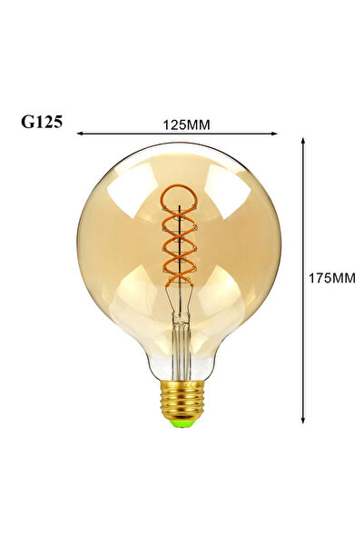 Choice 4 واط - 6 واط 220 فولت نعم G125 LED Edison Filament Lamps Golden Art L...