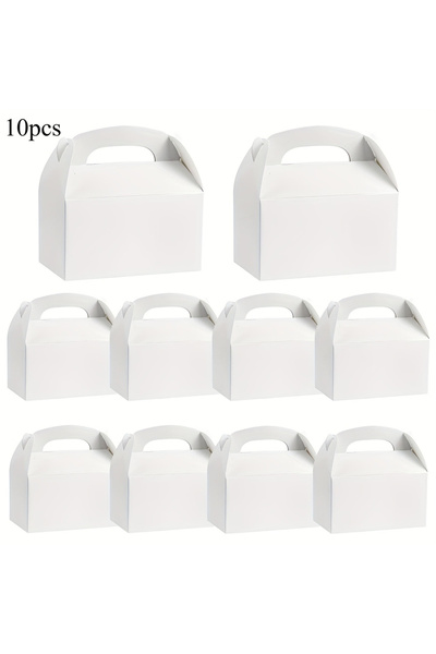 Choice 160X90X86mm White-10pcs 10pcs Versatile Party Favor Boxes Handheld Cake Packing Box Weddings Birthda