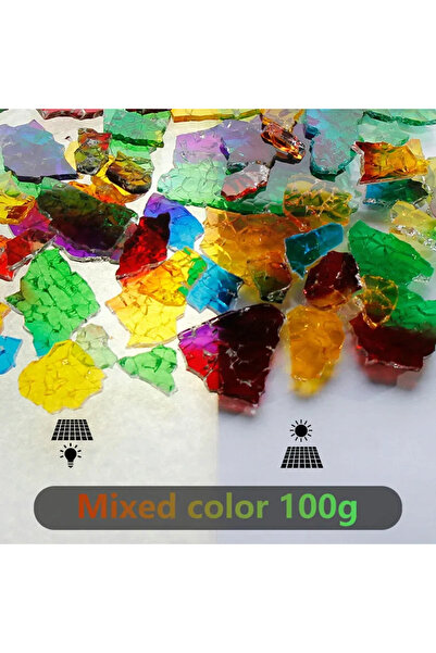 Choice12 1 شظايا ملونة من شقوق الجليد الكريستالية المصنوعة يدويًا من فسيفساء ...