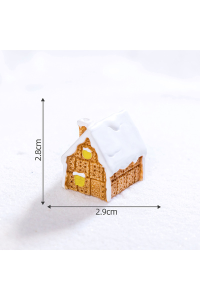 JETTING A10 زينة عيد الميلاد الصغيرة الجديدة، رجل خبز الزنجبيل، رجل الثلج، منظر طبيعي مصغر، نموذج بيت الدمية، سيارة من الداخل