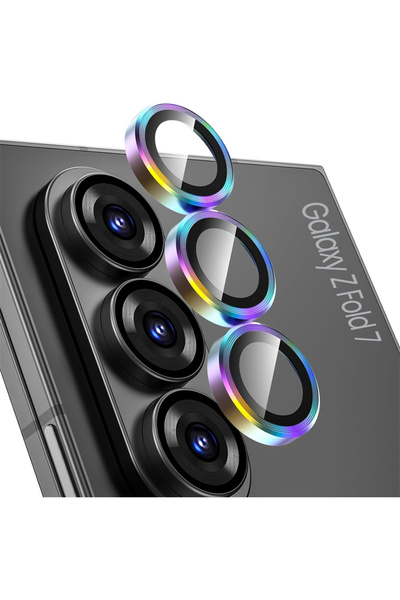 Choice واقي عدسة كاميرا معدني ملون فردي لهاتف Galaxy Z Fold 7، متوافق مع Z Fo...