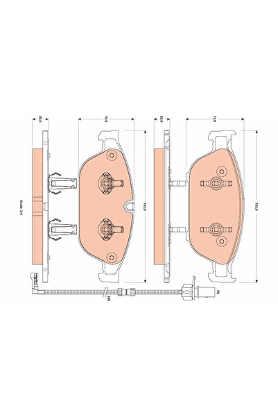 TRW Set Placute Frana, Frana Disc Gdb1883 Audi A6 Allroad C7/A6 C7/A6 C7 Avan...