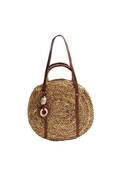 PARFOIS حقيبة قش مستديرة