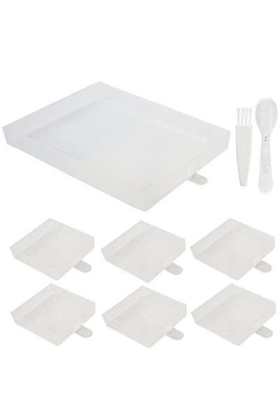 Choice صواني فرز حبات لوحة فنية من الماس الأبيض من FG، ملحقات فنية كبيرة من ا...