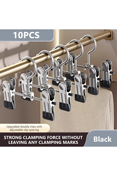 Choice 10 قطع من مشبك خطاف متعدد الوظائف من الفولاذ المقاوم للصدأ باللون الأس...