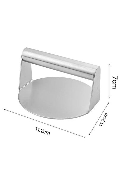 Choice مكبس برجر من الفولاذ المقاوم للصدأ مع مقبض، قالب دائري لكبس اللحوم، مكبس برجر