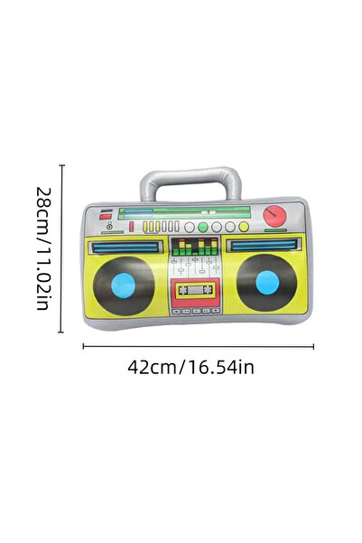Choice 1 قطعة 42 × 28 سم 1 قطعة راديو قابل للنفخ بوم بوكس ميكروفونات قابلة لل...