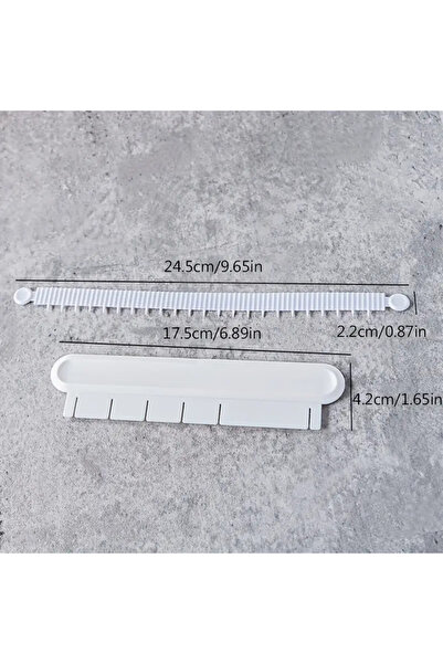 Choice قطعة واحدة بيضاء لتزيين الكيك مع مسطرة قياس وعلامة تنورة تزيين كريمية ...