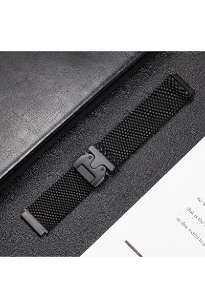 Choice سوار ميلانو أسود مقاس 22 مم لساعة سامسونج جالاكسي 3 45 46 مم لساعة شاو...