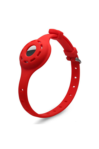 Choice طوق سيليكون أحمر جديد مضاد للضياع للقطط، متوافق مع جهاز التتبع الواقي Airtag، يمنع فقدان الموقع.