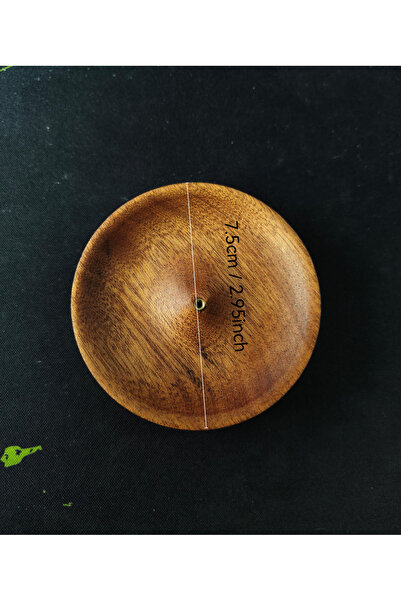 Choice لون خشب الجوز، قطعة واحدة، قاعدة مبخرة بخور محمولة، حامل صغير، حشوات ب...