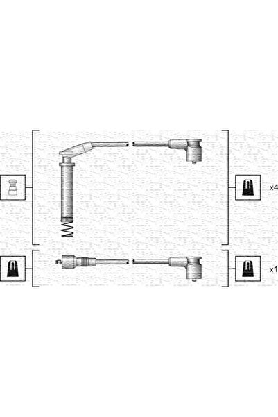 MAGNETI MARELLI Set Cablaj Aprinder Opel Astra F Vauxhall Astra Model 2/Astra...
