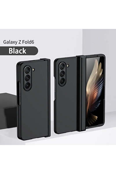 Choice جراب أسود بمفصلات لهاتف سامسونج زد فولد 6، مقاوم للصدمات، متوافق مع زد...