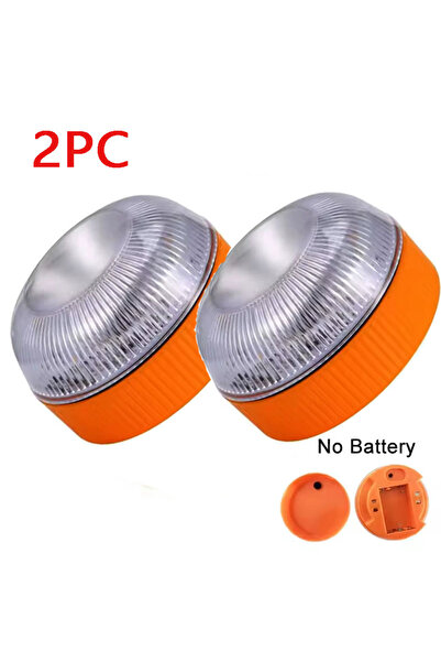 choice2 No Battery-2pc 1/2pc Magnetic Flashing Yellow Emergency Lamp Safety A...