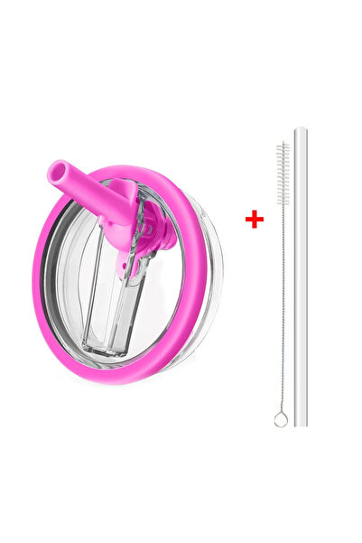 Choice أحمر - قطعة واحدة × غطاء شفاطة سعة 40 أونصة لغطاء كوب ستانلي فليب سترا...