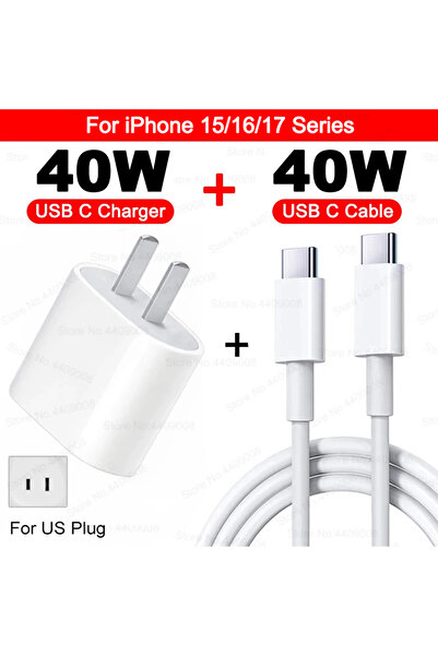 Choice محول طاقة أمريكي 2 في 1 من النوع C إلى النوع C، يدعم الشحن السريع بقوة...