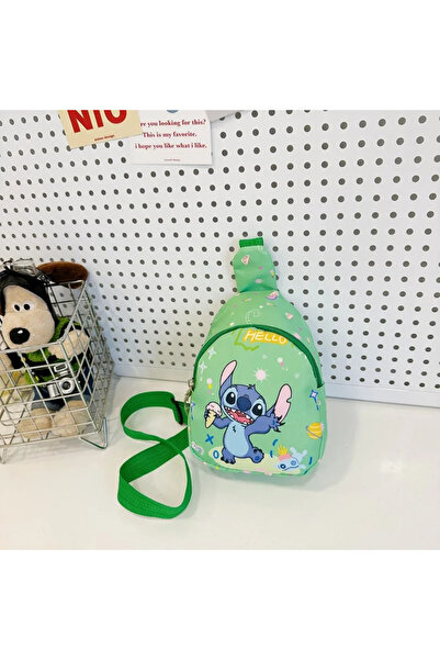 Miniso 05 Cartoon Mini Stitch & Angel Sling Chest Bag Anime Crossbody Storage...