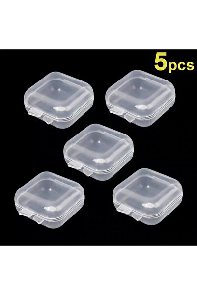 Choice 5 small boxes Transparent Plastic Jewelry Box with Buckle Closure Large Capacity 30 Compartments Sto