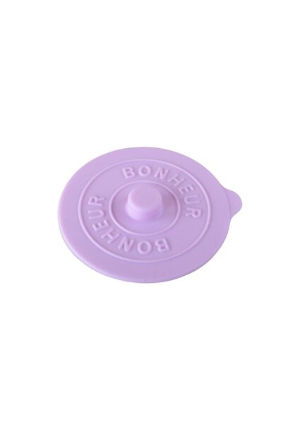 Choice غطاء سيليكون مدمج من المطاط بتصميم مقعر منقوش بلون موحد بسيط أرجواني اللون، إبداعي مائي