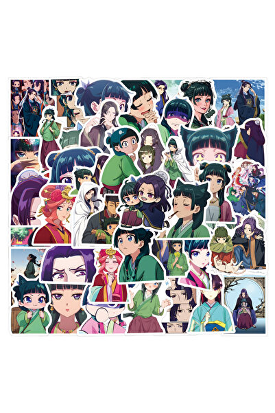 Choice 60 قطعة من ملصقات يوميات صيدلية ماوماو اللطيفة، أنمي، مقاوم للماء، جراب هاتف جرافيتي، لوح تزلج