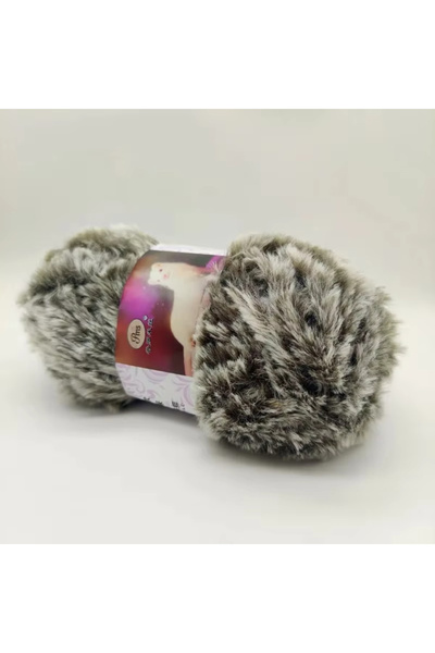 Choice 2 كرات من غزل الفرو الصناعي الناعم الرقيق للكروشيه قبعة فرو المنك وشاح...