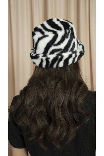 mica Printed Fur Hat