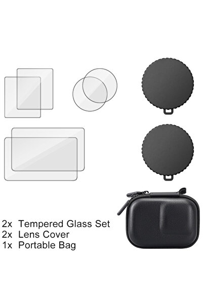 Choice لـ DJI Action 4 3 مجموعة 9 لـ DJI Osmo Action 5 Pro 4 3 واقي شاشة زجاجي مقوى غطاء عدسة