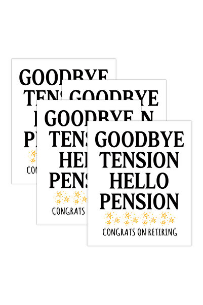 Choice ٤ قطع من الملصقات ٤ قطع من ملصقات النبيذ الممتعة للتقاعد - وداعًا للتو...