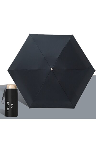 Choice مظلة شمسية صغيرة محمولة قابلة للطي من الفينيل، مصنوعة من الألومنيوم 6K...