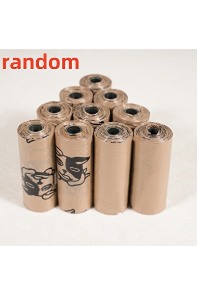 Choice 10 Rolls Dark Khaki 10 Rolls Coffee-Scented Pet Waste Bags, Effectively Misters, Suitable for Outdoo