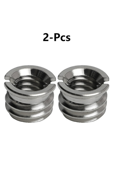 Choice 2-Pcs 1/4"-20 Female to 3/8"-16 Male Tripod Thread Adapter Stainless S...
