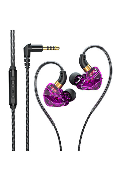 Choice سماعات رأس سلكية أرجوانية 3.5 مم/نوع C، سماعات أذن هاي فاي، سماعات أذن...