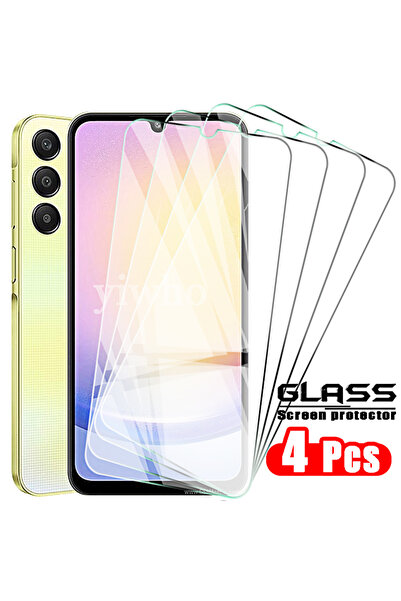 Choice16 4 قطع من واقيات الشاشة الزجاجية المقواة عالية الدقة لهاتف سامسونج A2...