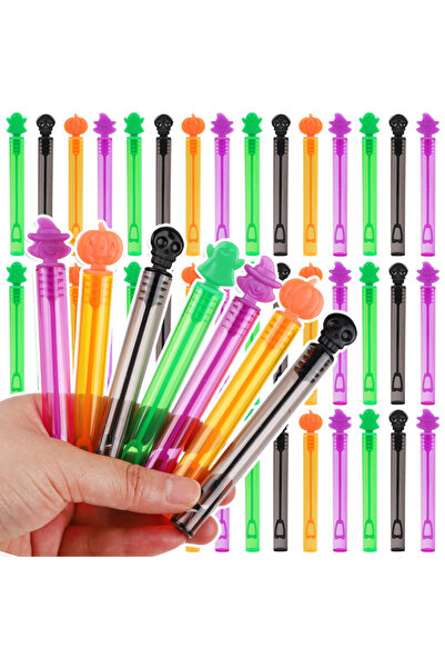 Choice1 12 قطعة متنوعة (12-36 قطعة) زجاجات صابون الفقاعات للهالوين، هدايا للأ...