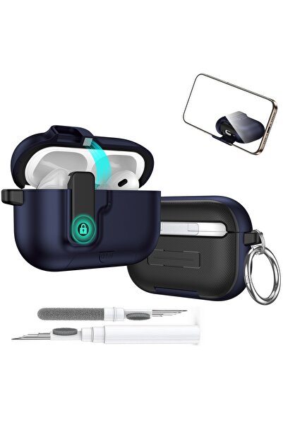 Choice حافظة واقية لأجهزة Airpods Pro 3 باللون الأزرق مع قلم 2025 لأجهزة Airp...