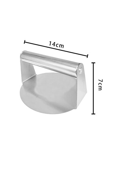 Choice مكبس برجر هش من الفولاذ المقاوم للصدأ مقاس 14 سم | قالب قوي لصانعة الب...