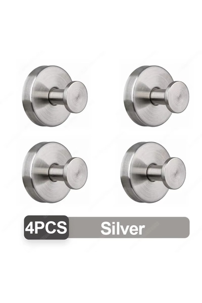 Choice 4 قطع من خطافات الشفط الفضية الجديدة المصنوعة من الفولاذ المقاوم للصدأ...