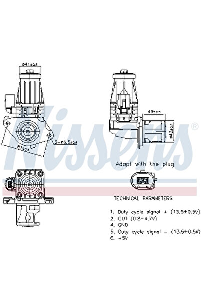 Nissens Egr valve Alfa Romeo Mito Chevrolet Aveo