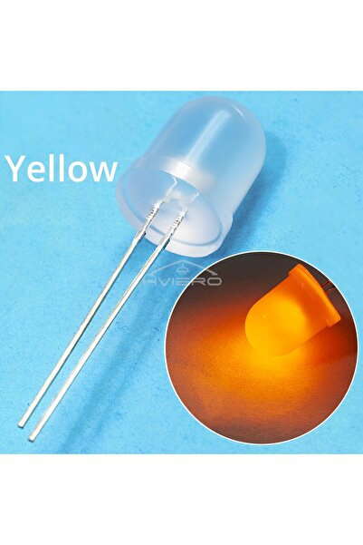 Choice 50 قطعة صفراء 50/250/500 قطعة 10 مم منتشرة LED فائقة السطوع إضاءة داخل...