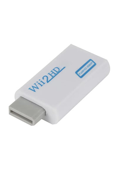 Choice <=0.5 متر أبيض لمحول Wii إلى HDMI متوافق مع محول صوت 3.5 مم لشاشة الكم...