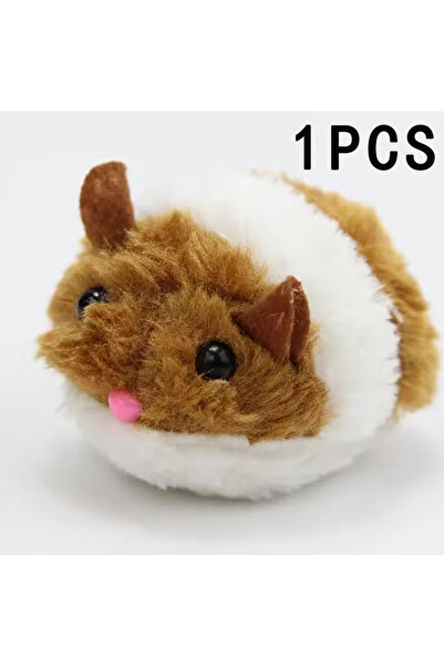 Choice لعبة تفاعلية على شكل فأر محاكاة من القطيفة على شكل هامستر باللون البني...