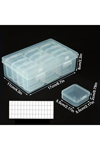 Choice 12 Grid DIY Diamond Painting Embroidery Storage Box, Nail Art Jewelry Rhinestone Mosaic Storage Cont