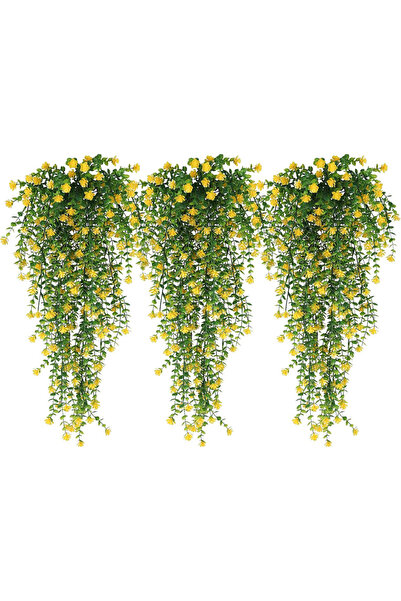 Choice 80cm Yellow 80CM Artificial Hanging Flower False Rattan Willow Rattan ...