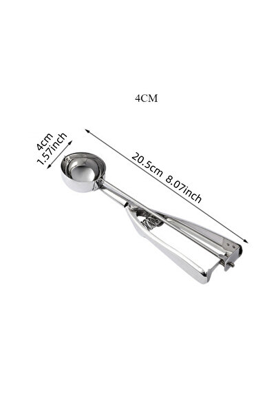 choice2 مجموعة أدوات خبز ملعقة كروية 4 سم، مغرفة عجين الكوكيز، مغرفة آيس كريم...