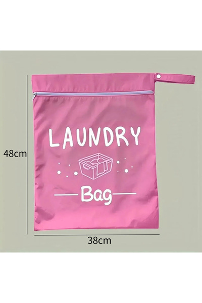 Choice حقيبة تخزين الملابس المتسخة المحمولة باللون الوردي، أكياس الغسيل، حقيب...