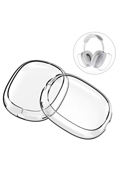Choice جراب شفاف لسماعات AirPods Max، مصنوع من مادة TPU الناعمة المقاومة للخد...
